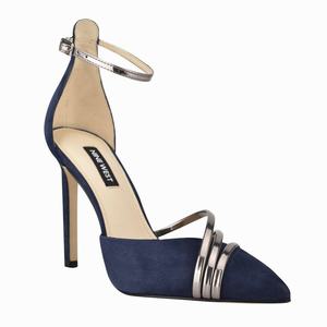 Nine West Taunt Dress Pumps - Blue/Grey - Ireland (EF0918346)